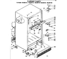 Kenmore 1068607341 cabinet parts diagram