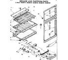 Kenmore 1068607381 breaker and partition parts diagram