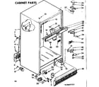 Kenmore 1068607312 cabinet parts diagram