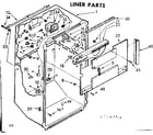 Kenmore 1068607382 liner parts diagram