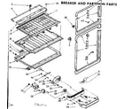 Kenmore 1068607342 breaker and partition parts diagram