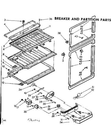 Breaker and partition parts