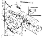 Kenmore 1068607382 icemaker parts diagram