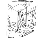 Kenmore 1068607780 cabinet parts diagram