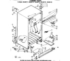Kenmore 1068607721 cabinet parts diagram