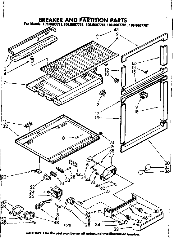 BREAKER AND PARTITION PARTS