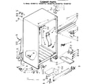 Kenmore 1068607722 cabinet parts diagram