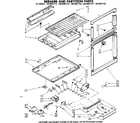 Kenmore 1068607722 breaker and partition parts diagram