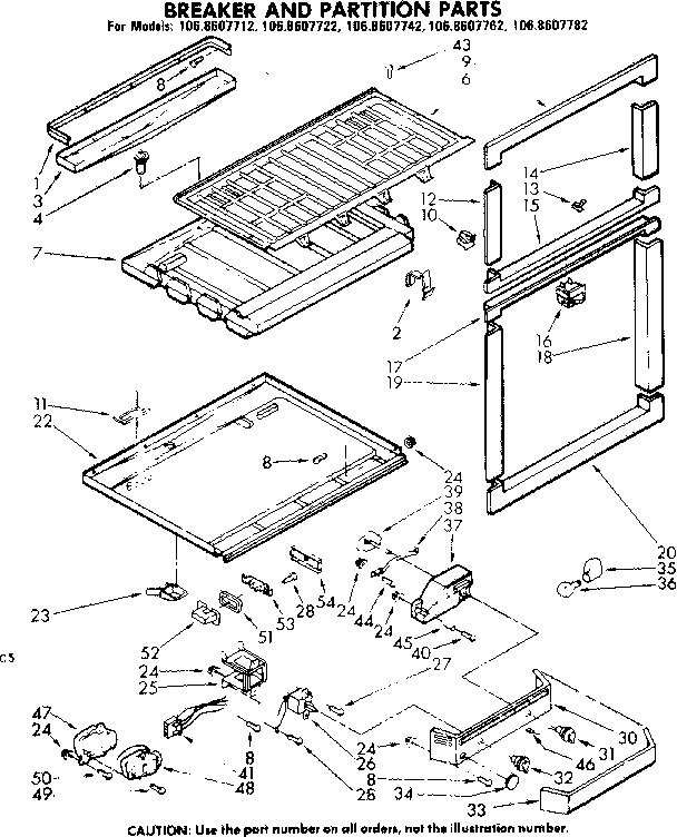 Breaker and partition parts