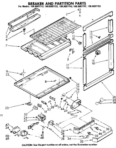 Breaker and partition parts