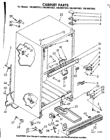 Cabinet parts