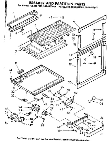 Breaker & partition parts