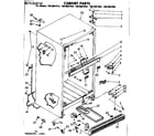 Kenmore 1068607984 cabinet parts diagram