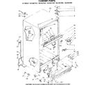 Kenmore 1068607916 cabinet parts diagram