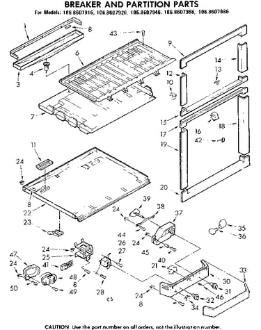Breaker and partition parts