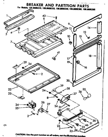 Breaker and partition parts