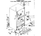 Kenmore 1068608381 cabinet parts diagram