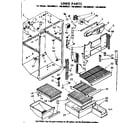 Kenmore 1068608321 liner parts diagram