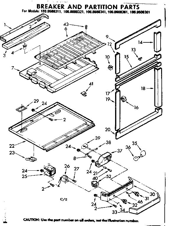 Breaker and partition parts