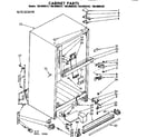 Kenmore 1068608312 cabinet parts diagram