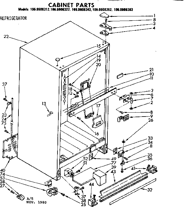 Cabinet parts