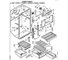 Kenmore 1068608322 liner parts diagram