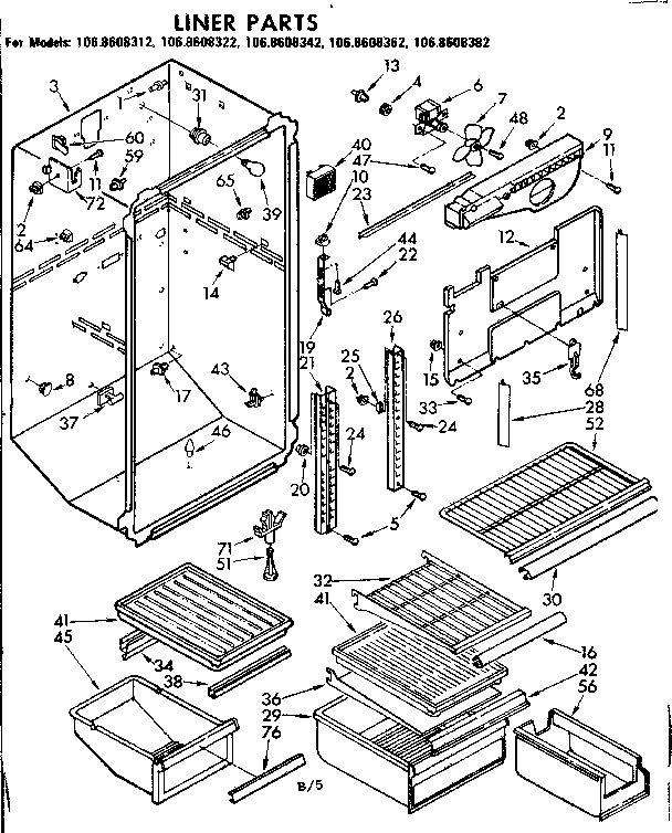 Liner parts