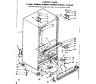 Kenmore 1068608610 cabinet parts diagram