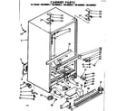 Kenmore 1068608621 cabinet parts diagram