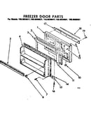 Freezer door parts