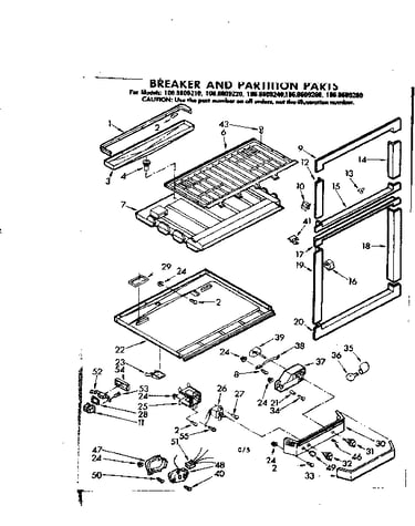 Breaker and partition parts