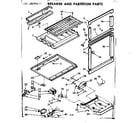 Kenmore 1068609211 breaker and partition parts diagram
