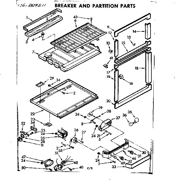 Breaker and partition parts