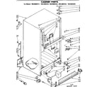 Kenmore 1068609262 cabinet parts diagram
