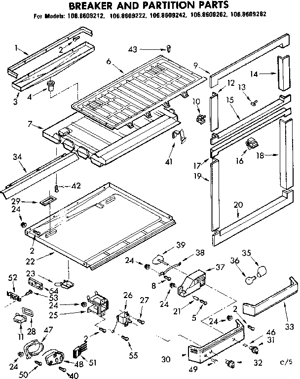 BREAKER AND PARTITION PARTS