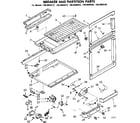 Kenmore 1068609222 breaker and partition parts diagram