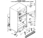 Kenmore 1068609360 cabinet parts diagram