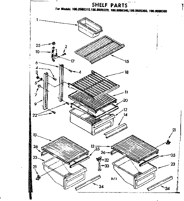 Shelf parts