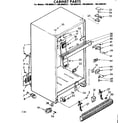 Kenmore 1068609381 cabinet parts diagram