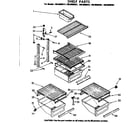 Kenmore 1068609341 shelf parts diagram