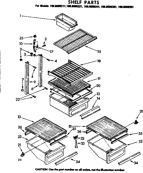 Shelf parts