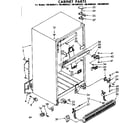 Kenmore 1068609382 cabinet parts diagram