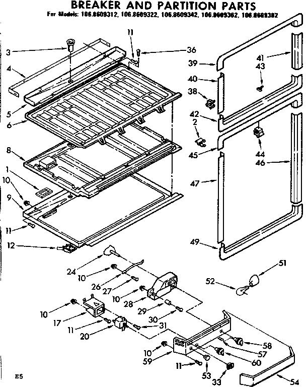 BREAKER AND PARTITION PARTS