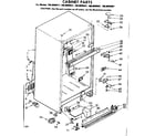 Kenmore 1068609441 cabinet parts diagram
