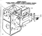 Kenmore 1068609421 liner parts diagram