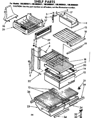 Shelf parts
