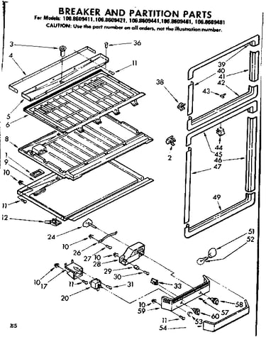 Breaker and partition parts