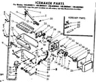 Kenmore 1068609411 icemaker parts diagram