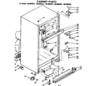 Kenmore 1068609422 cabinet parts diagram