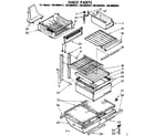 Kenmore 1068609442 shelf parts diagram